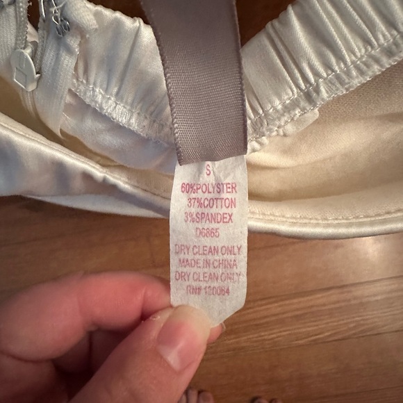 White Strapless Formal Dress - Picture 4 of 7